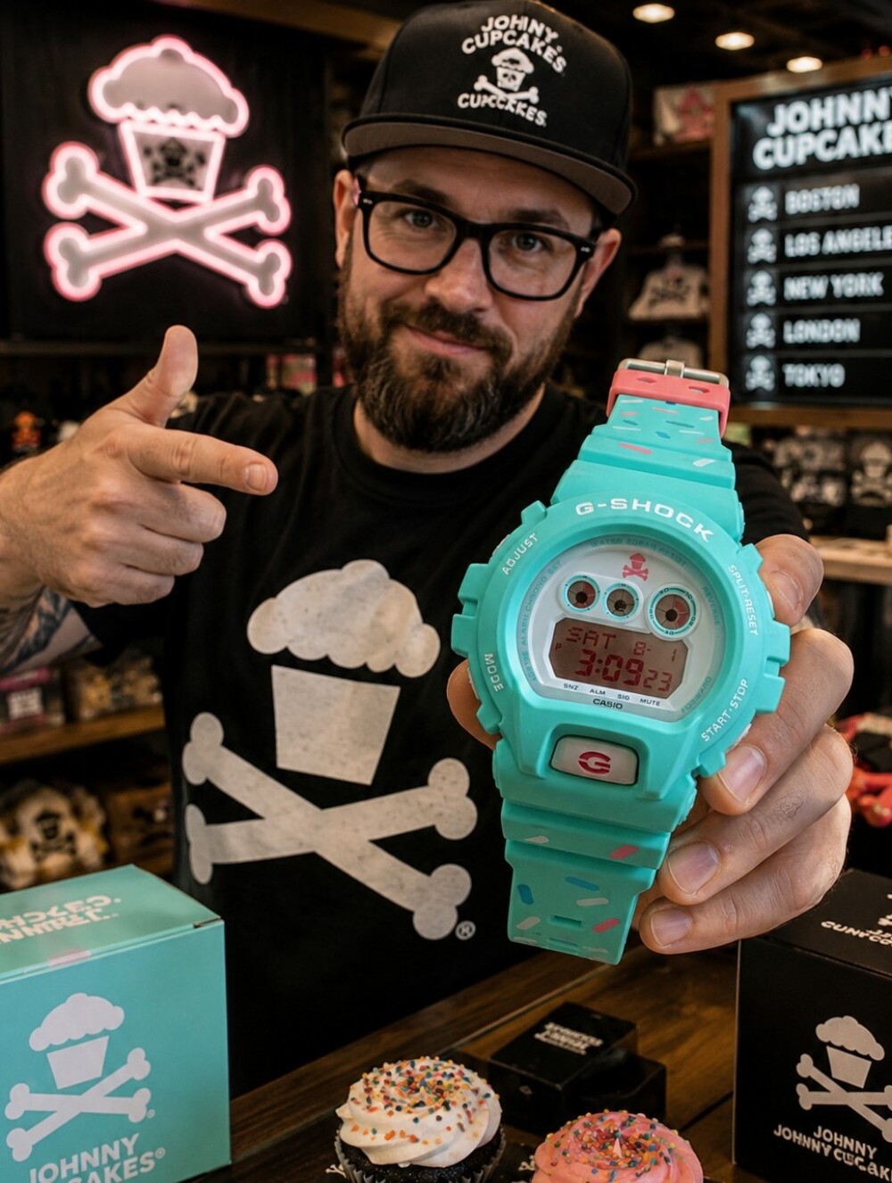 CASIO G-SHOCK × Johnny Cupcakes